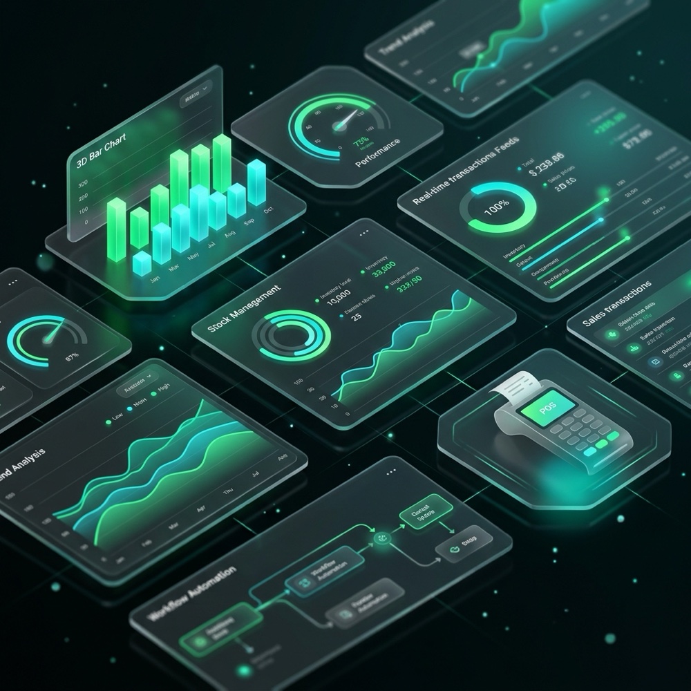 Logic Leaf ERP & POS Dashboard